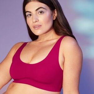 BOGO Knix Luxelift Pullover Wireless Bra in Cerise Cranberry Size XL+